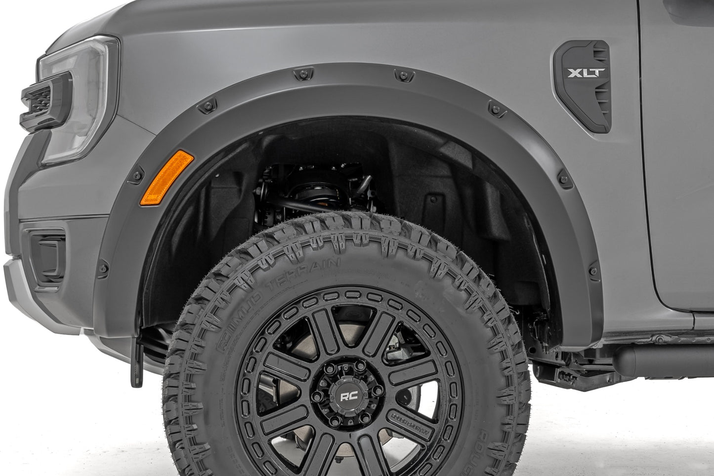 Pocket Fender Flares E7 Velocity Blue Ford Ranger 2WD/4WD (2024-2026) Rough Country-3