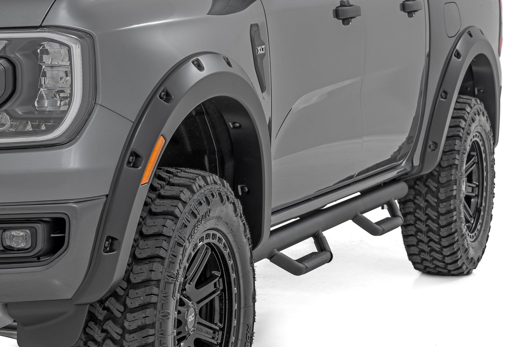 Pocket Fender Flares E7 Velocity Blue Ford Ranger 2WD/4WD (2024-2026) Rough Country-5