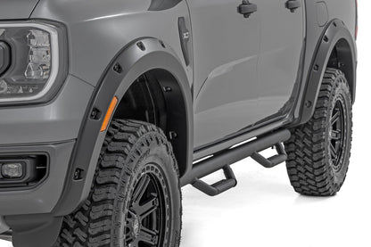 Pocket Fender Flares G1 Absolute Black Ford Ranger 2WD/4WD (2024-2026) Rough Country-5