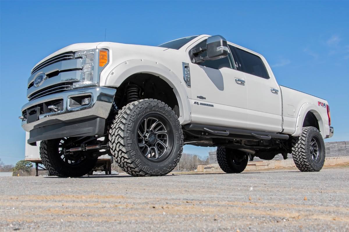 Rough Country Pocket Fender Flares Absolute Black Ford Super Duty (17-22) Rough Country