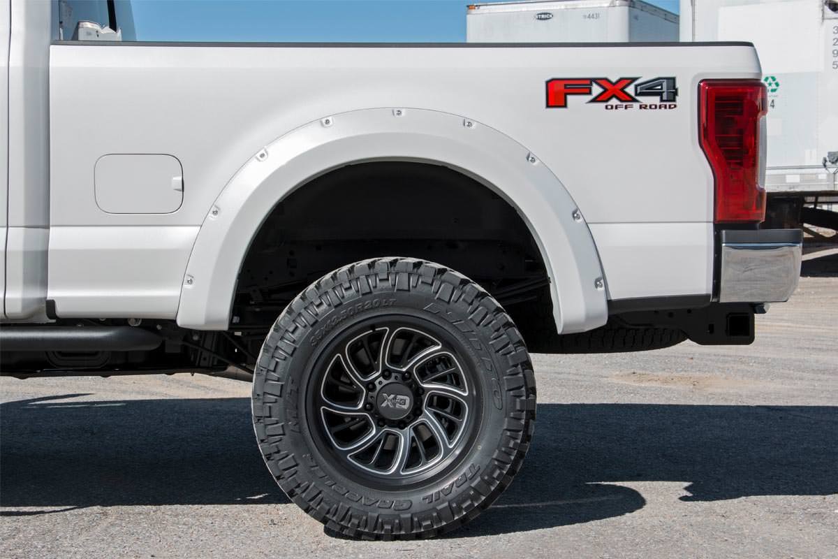 Rough Country Pocket Fender Flares Agate Black Ford Super Duty 2WD/4WD (17-22) Rough Country