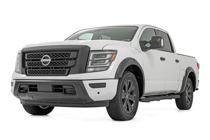 Pocket Fender Flares K23 Brilliant Silver Nissan Titan 2WD/4WD (17-24) Rough Country-4
