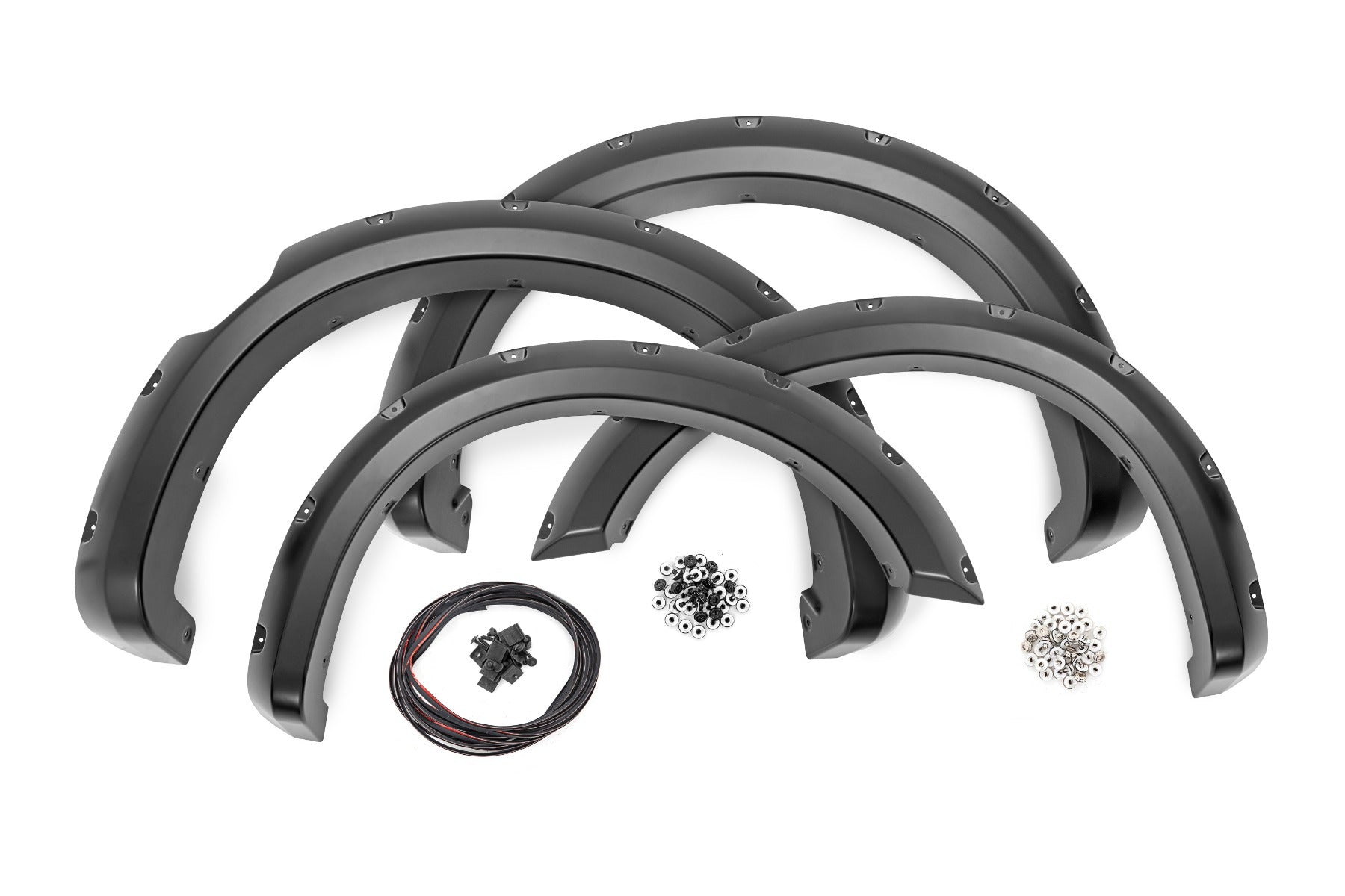 Pocket Fender Flares KAD Gun Metal Nissan Titan 2WD/4WD (2017-2024) Rough Country-1