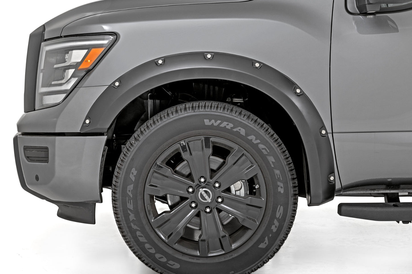 Pocket Fender Flares KAD Gun Metal Nissan Titan 2WD/4WD (2017-2024) Rough Country-2