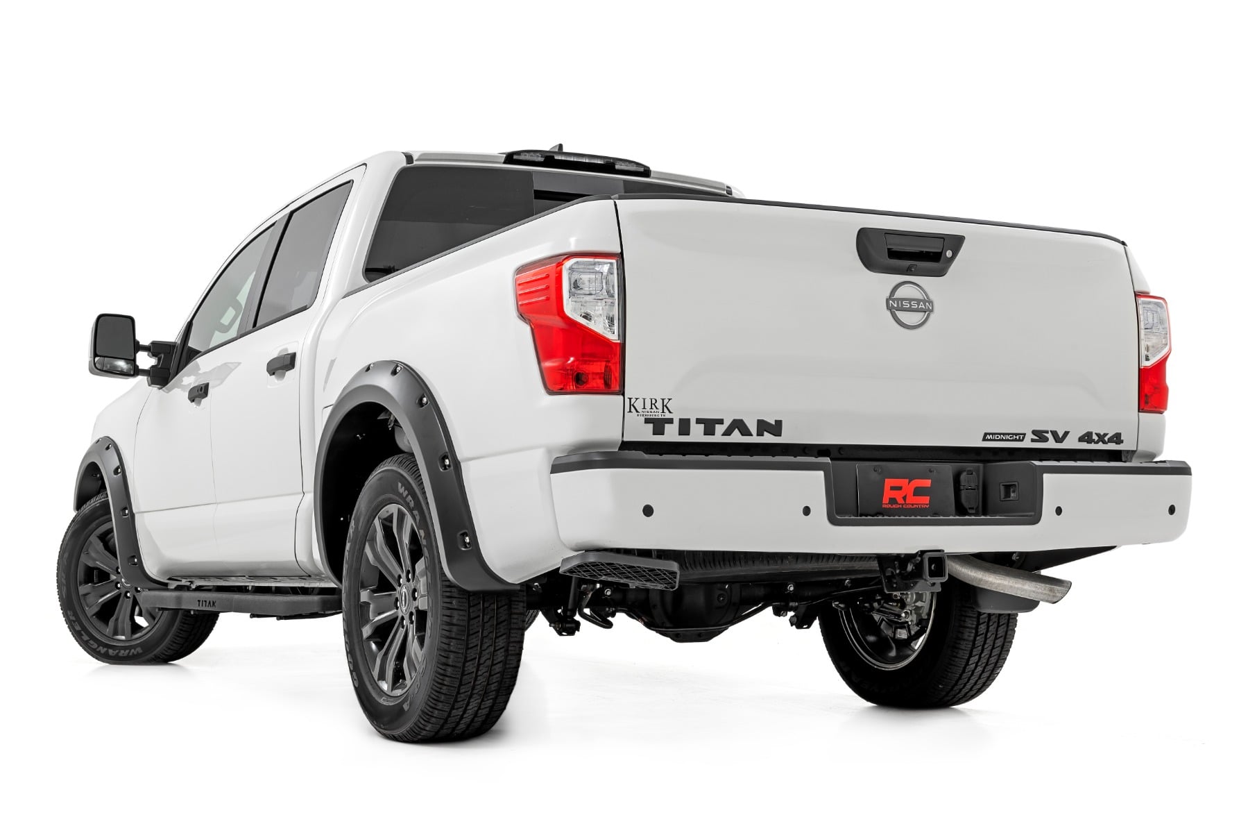 Pocket Fender Flares KAD Gun Metal Nissan Titan 2WD/4WD (2017-2024) Rough Country-5