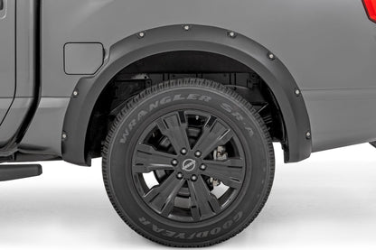 Pocket Fender Flares Crew Cab Nissan Titan 2WD/4WD (2017-2024) Rough Country-3