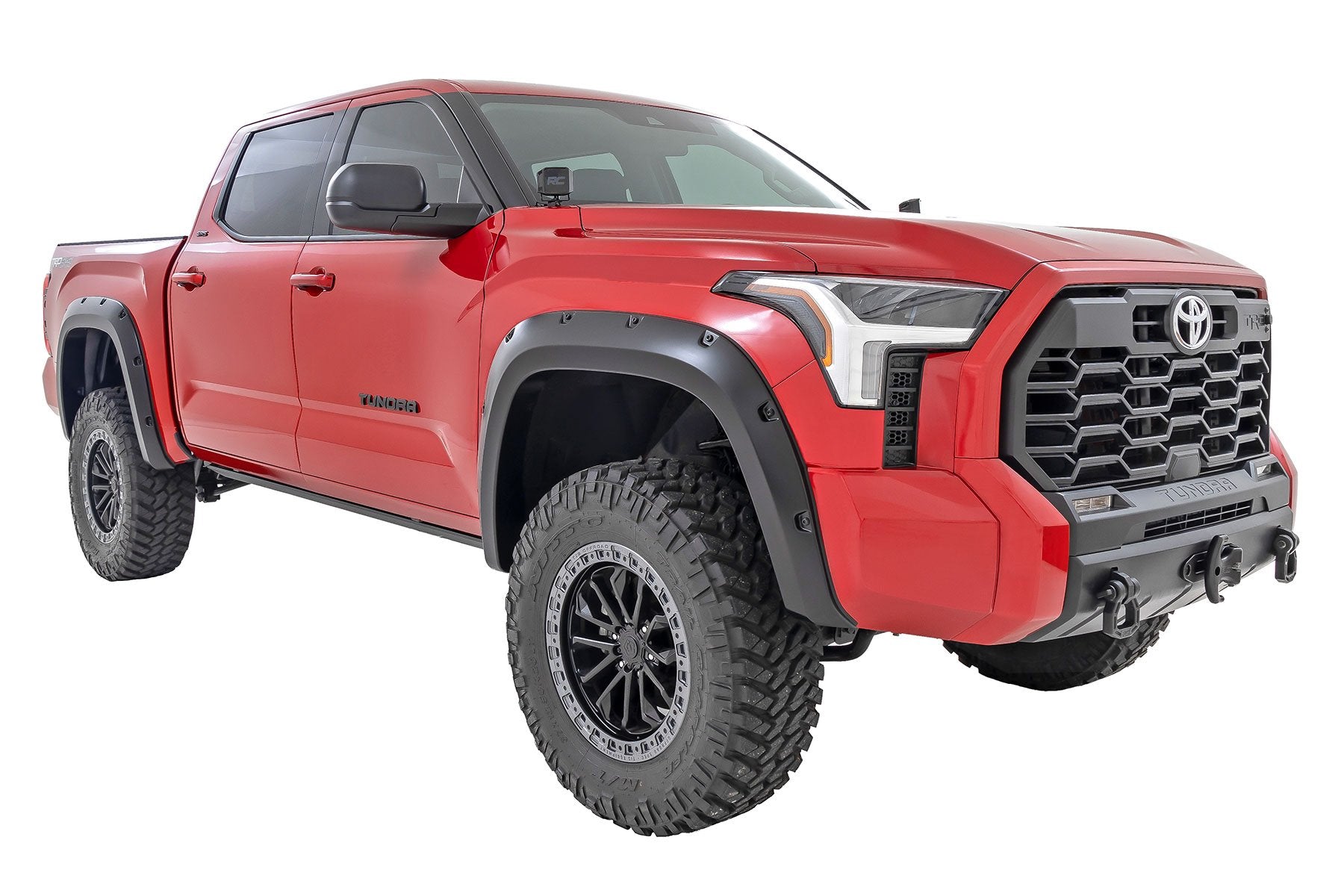 Rough Country Traditional Pocket Fender Flares Flat Black Toyota Tundra 2WD/4WD (22-23) Rough Country