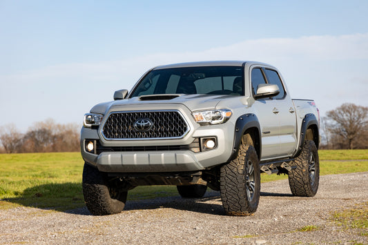 Pocket Fender Flares 218 Midnight Black Metallic Toyota Tacoma (16-23) Rough Country-1