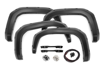 Pocket Fender Flares 089 Wind Chill Pearl Toyota Tacoma 2WD/4WD (24-26) Rough Country-1
