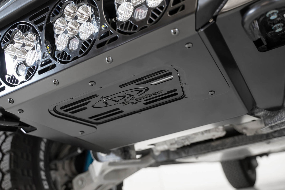 2017-2020 Ford Raptor Bomber Front Bumper Mounts for 3 Baja LP6 Round Lights Addictive Desert Designs-1