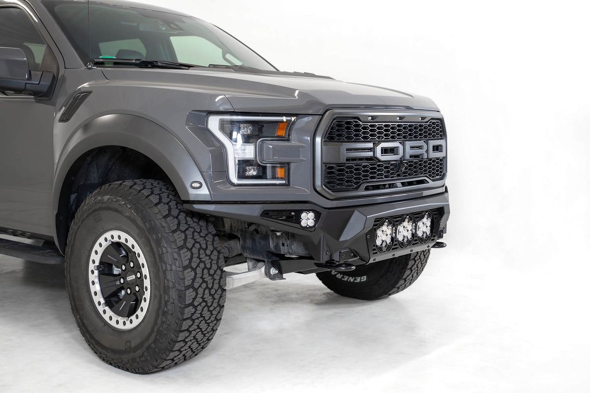 2017-2020 Ford Raptor Bomber Front Bumper Mounts for 3 Baja LP6 Round Lights Addictive Desert Designs-5