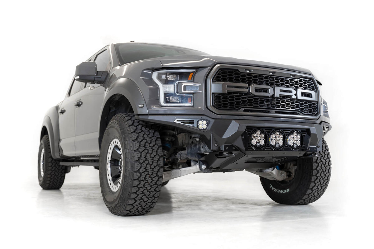 2017-2020 Ford Raptor Bomber Front Bumper Mounts for 3 Baja LP6 Round Lights Addictive Desert Designs-6