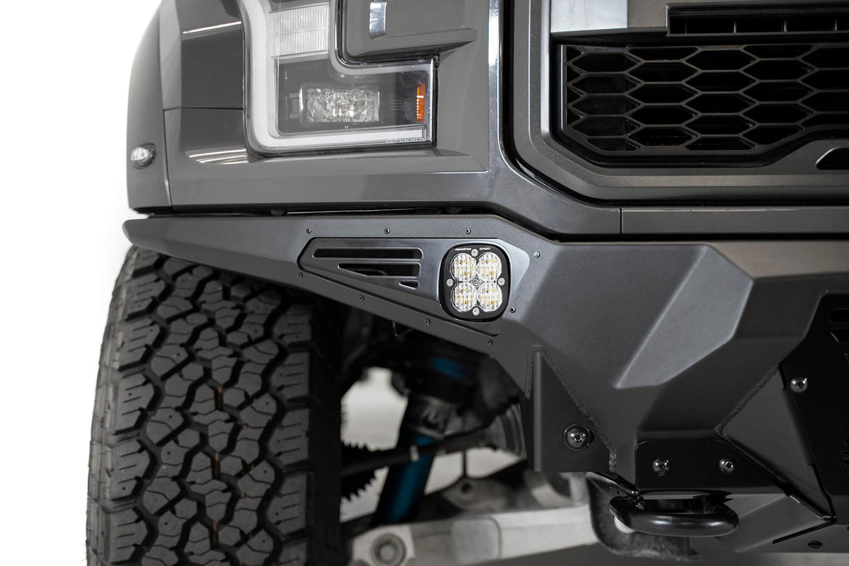 2017-2020 Ford Raptor Bomber Front Bumper Mounts for 3 Baja LP6 Round Lights Addictive Desert Designs-10