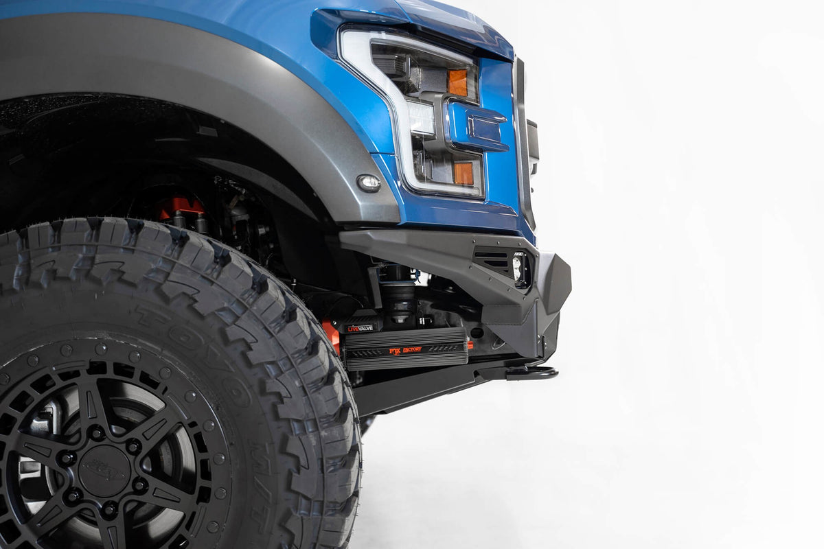 2017-2020 Ford Raptor Bomber Front Bumper Mounts for 4 Rigid 360 6 Inch Round Lights Addictive Desert Designs-7
