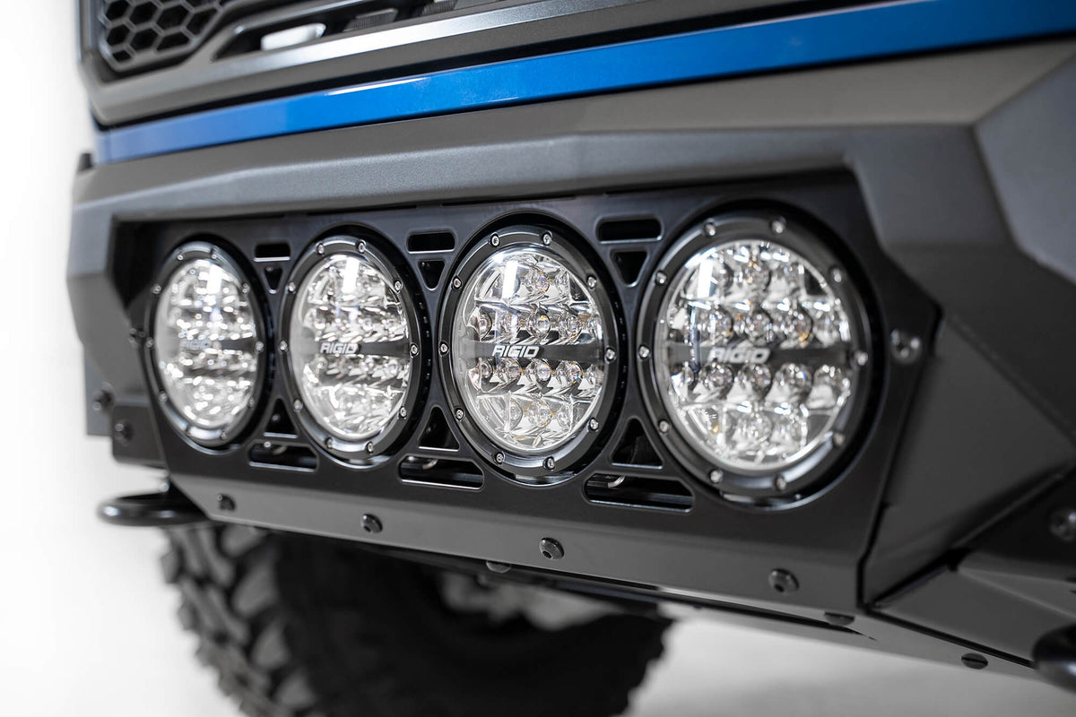 2017-2020 Ford Raptor Bomber Front Bumper Mounts for 4 Rigid 360 6 Inch Round Lights Addictive Desert Designs-10