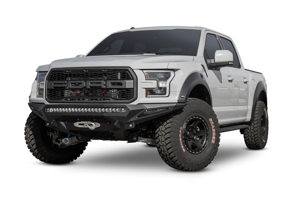 2017-2020 Ford F-150 Raptor Stealth Fighter Front Bumper With Winch Mount Addictive Desert Designs-1