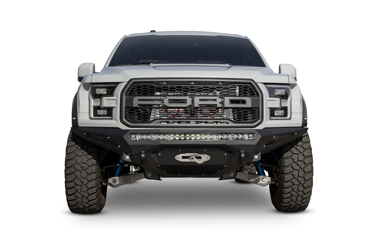 2017-2020 Ford F-150 Raptor Stealth Fighter Front Bumper With Winch Mount Addictive Desert Designs-2