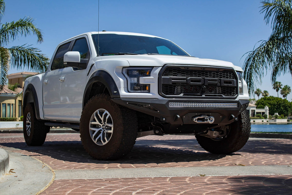 2017-2020 Ford F-150 Raptor Stealth Fighter Front Bumper With Winch Mount Addictive Desert Designs-4