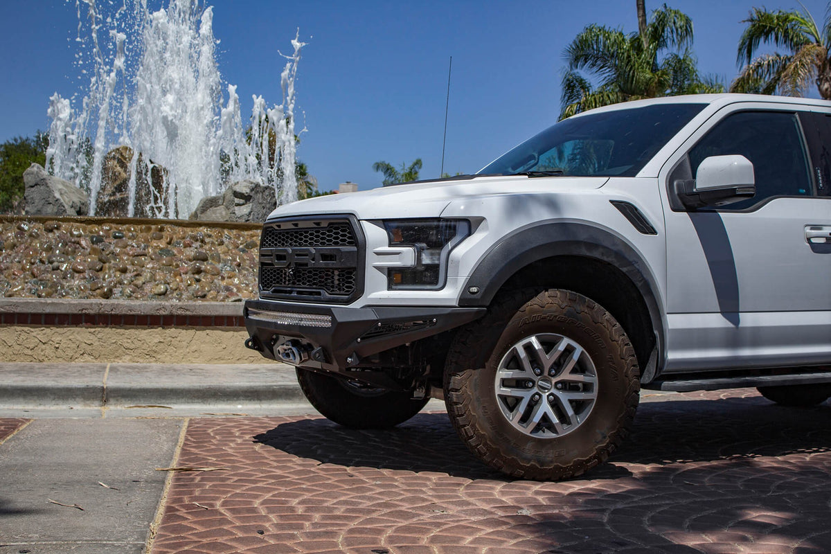 2017-2020 Ford F-150 Raptor Stealth Fighter Front Bumper With Winch Mount Addictive Desert Designs-5