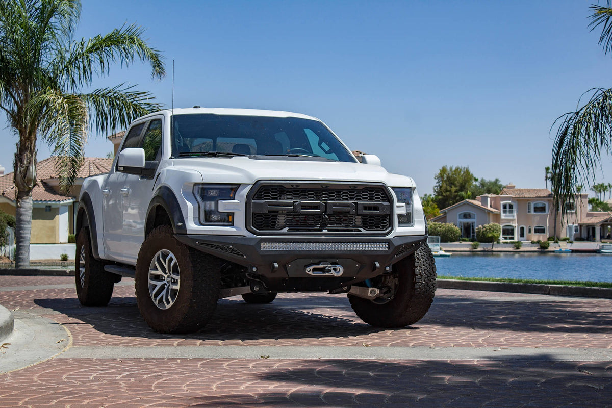 2017-2020 Ford F-150 Raptor Stealth Fighter Front Bumper With Winch Mount Addictive Desert Designs-6