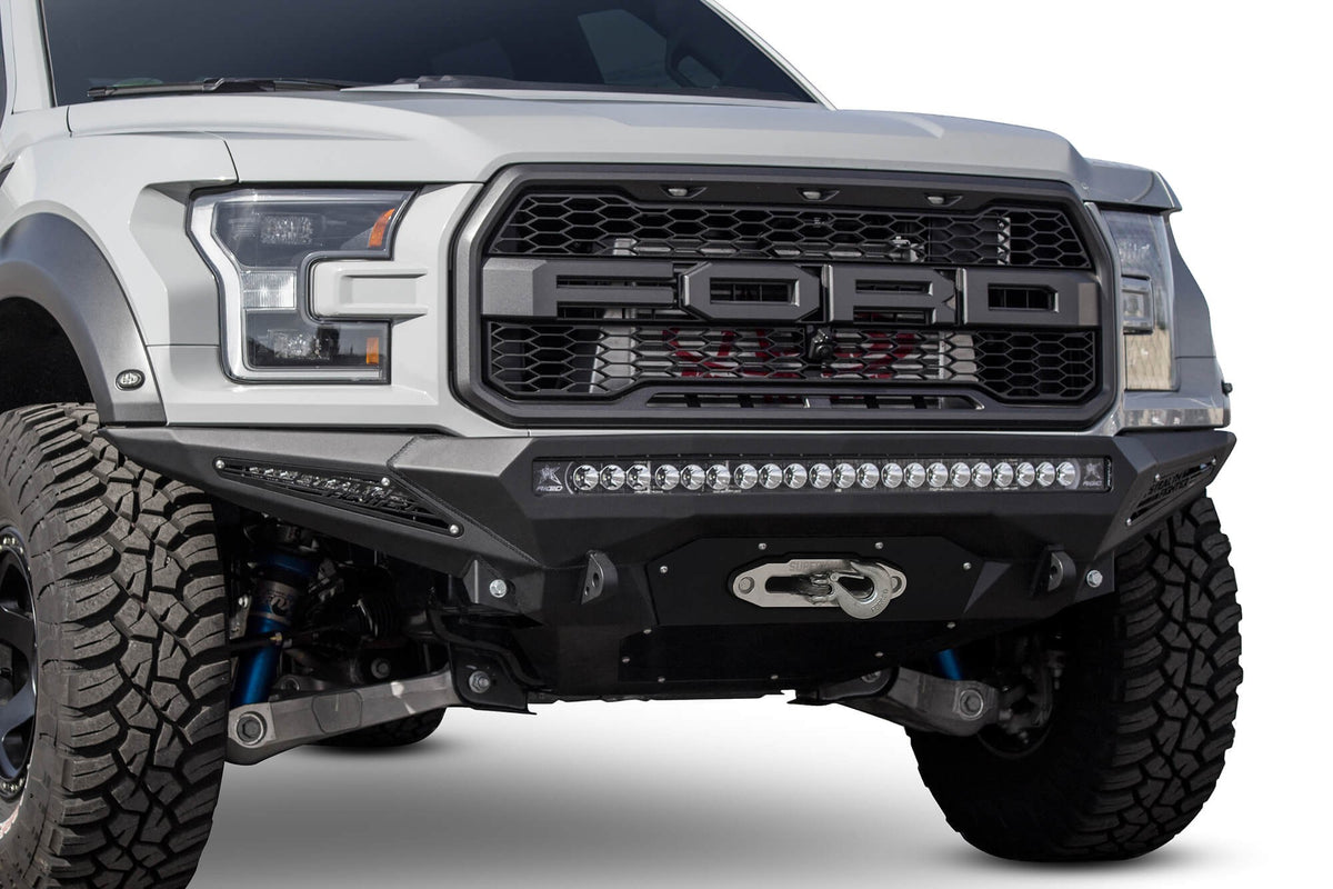 2017-2020 Ford F-150 Raptor Stealth Fighter Front Bumper With Winch Mount Addictive Desert Designs-10