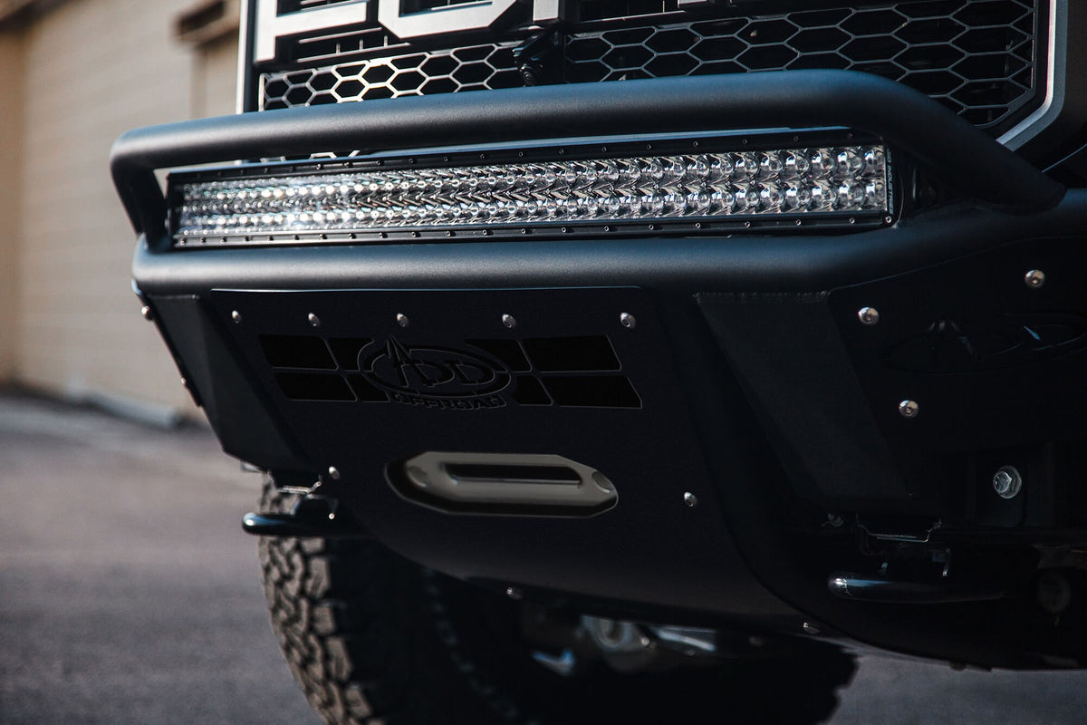 2017-2020 Ford F-150 Raptor Stealth R Front Bumper With Winch Mount Addictive Desert Designs-1