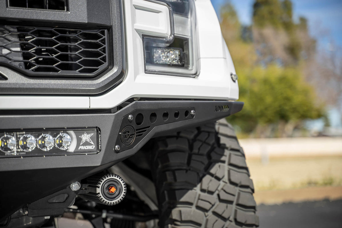 2017-2020 Ford Raptor Rock Fighter Frame Cut Front Bumper Addictive Desert Designs-1