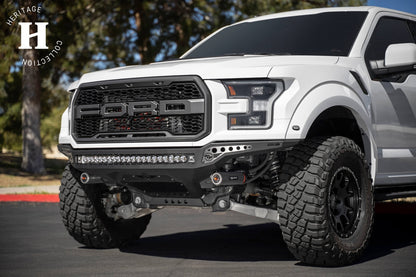 2017-2020 Ford Raptor Rock Fighter Frame Cut Front Bumper Addictive Desert Designs-4