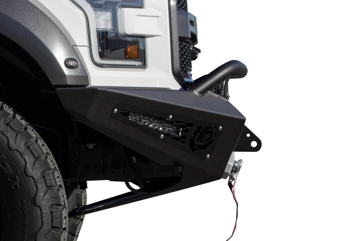 2017-2020 Ford F-150 Raptor HoneyBadger Front Bumper With Winch Mount Addictive Desert Designs-1