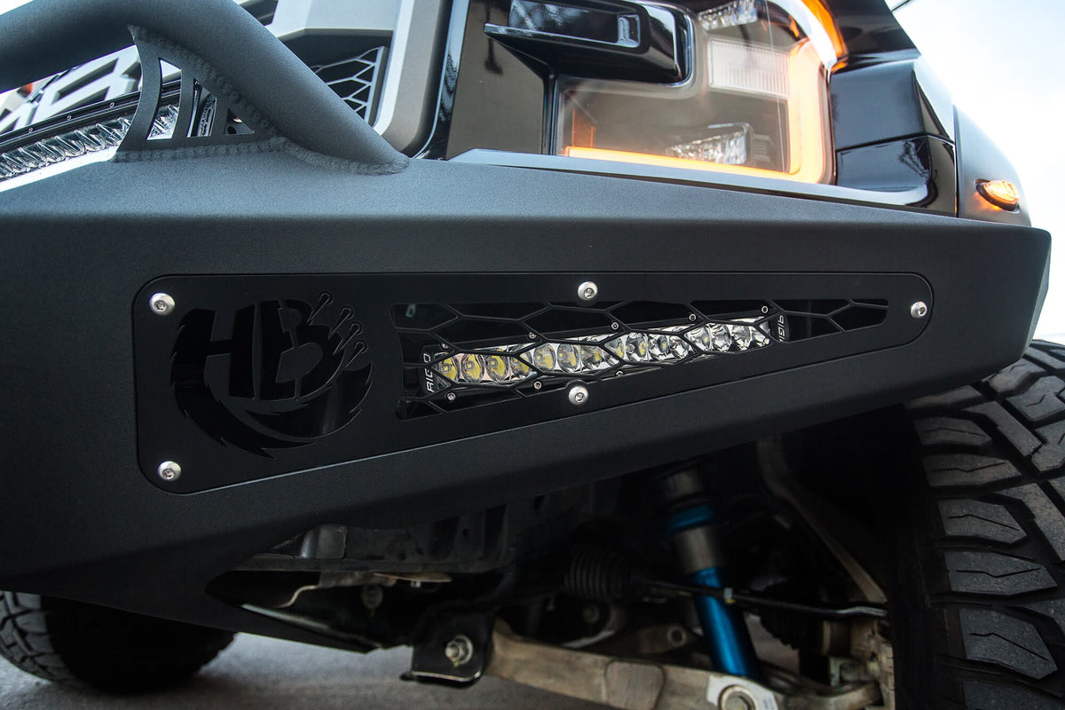 2017-2020 Ford F-150 Raptor HoneyBadger Front Bumper With Winch Mount Addictive Desert Designs-2