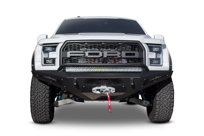 2017-2020 Ford F-150 Raptor HoneyBadger Front Bumper With Winch Mount Addictive Desert Designs-3