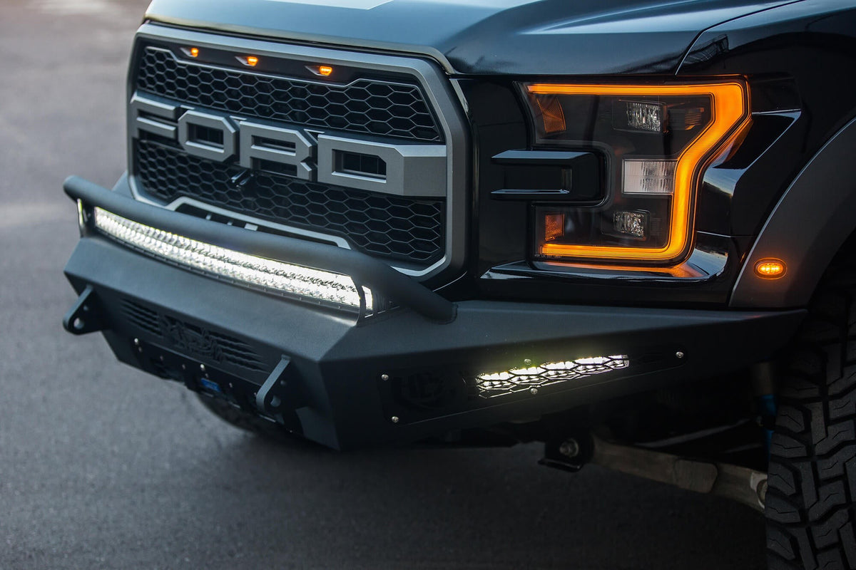 2017-2020 Ford F-150 Raptor HoneyBadger Front Bumper Addictive Desert Designs-3