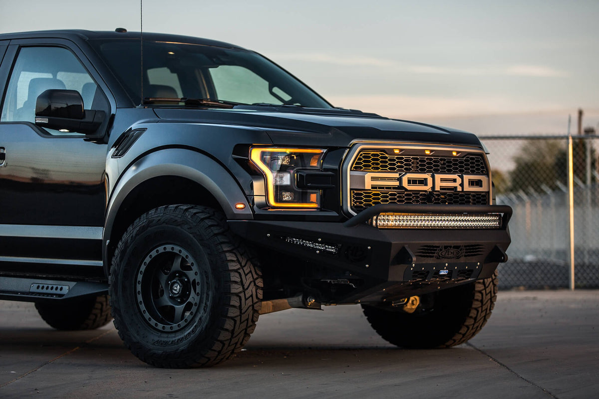 2017-2020 Ford F-150 Raptor HoneyBadger Front Bumper Addictive Desert Designs-5