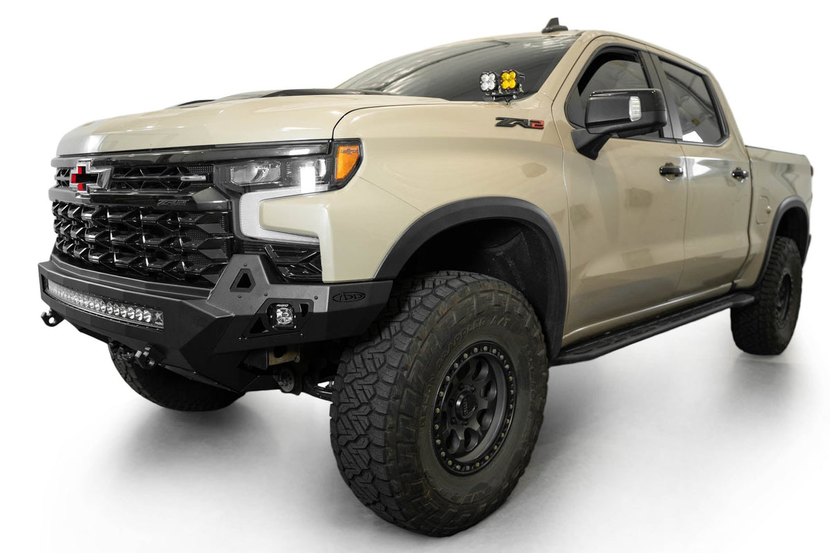 2022+ Chevrolet Silverado 1500 ZR2 Stealth Fighter Front Bumper Addictive Desert Designs-1