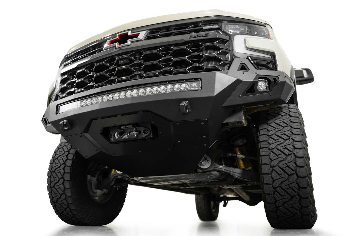 2022+ Chevrolet Silverado 1500 ZR2 Stealth Fighter Front Bumper Addictive Desert Designs-2