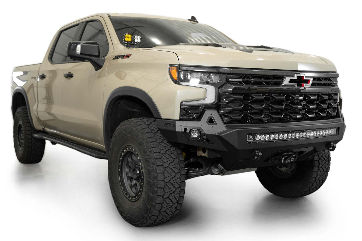 2022+ Chevrolet Silverado 1500 ZR2 Stealth Fighter Front Bumper Addictive Desert Designs-15
