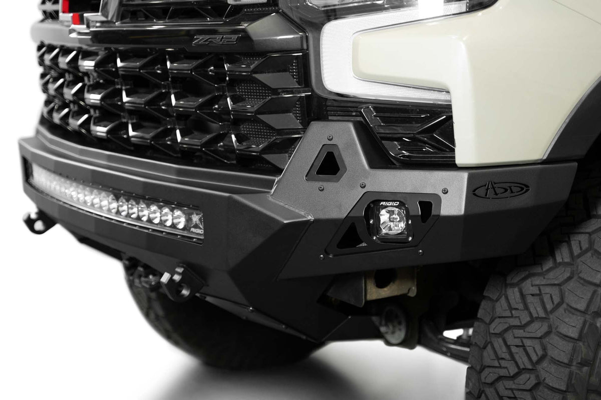 2022+ Chevrolet Silverado 1500 ZR2 Stealth Fighter Front Bumper Addictive Desert Designs-3