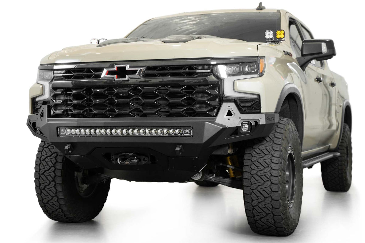 2022+ Chevrolet Silverado 1500 ZR2 Stealth Fighter Front Bumper Addictive Desert Designs-5