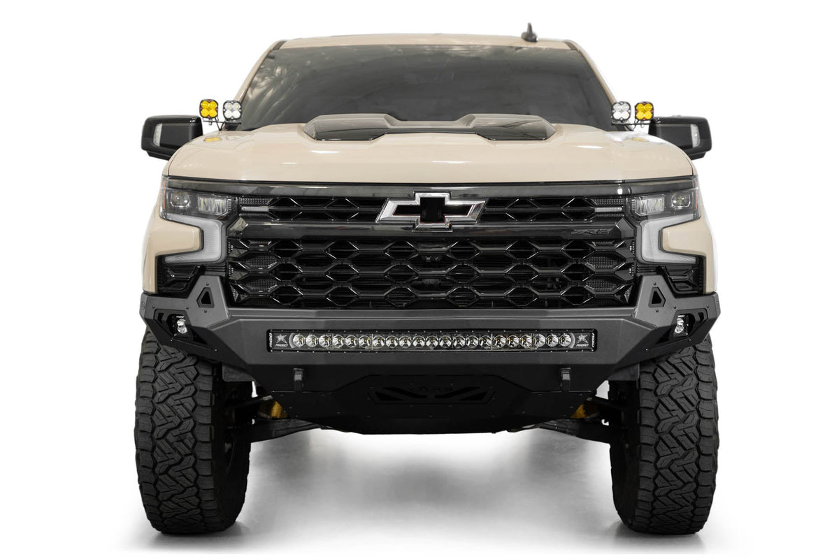 2022+ Chevrolet Silverado 1500 ZR2 Stealth Fighter Front Bumper Addictive Desert Designs-8