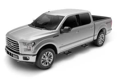 RKR Step System Cab Length (2 Step Mounts/2 Steps per Side) 1.75 Inch Rails 2015-2025 Ford F-150 SuperCrew Textured Black NFab-2