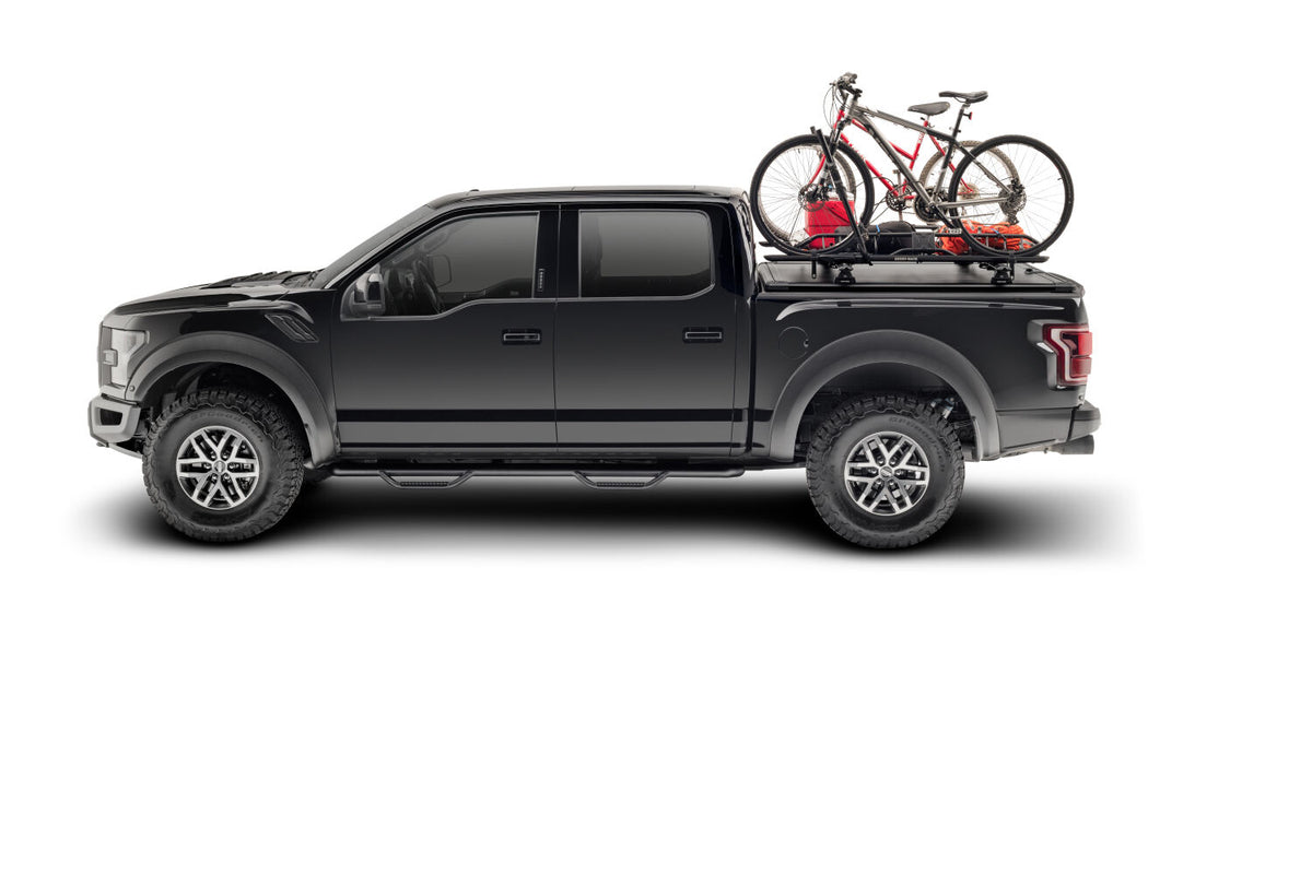 Nerf Step Bar Cab Length (2 Steps per Side) 2015-2026 Ford F-150/ 2017-2026 Raptor SuperCrew Textured Black N Fab NFab-2