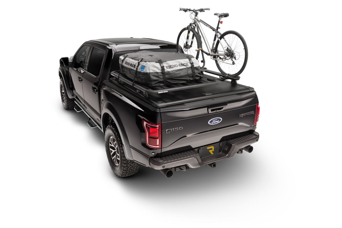 Nerf Step Bar Cab Length (2 Steps per Side) 2015-2026 Ford F-150/ 2017-2026 Raptor SuperCrew Textured Black N Fab NFab-3