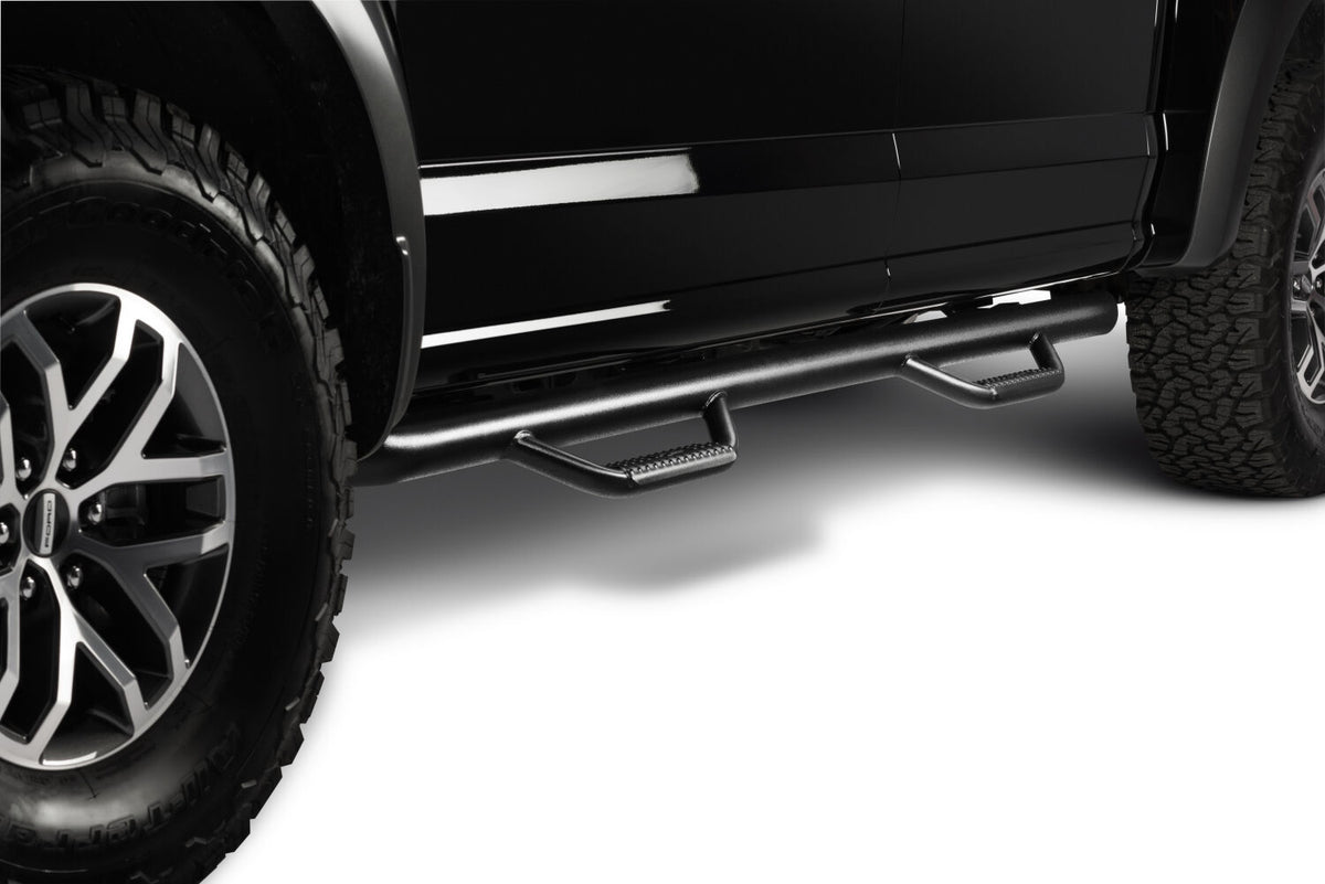 Nerf Step Bar Cab Length (2 Steps per Side) 2015-2026 Ford F-150/ 2017-2026 Raptor SuperCrew Textured Black N Fab NFab-5
