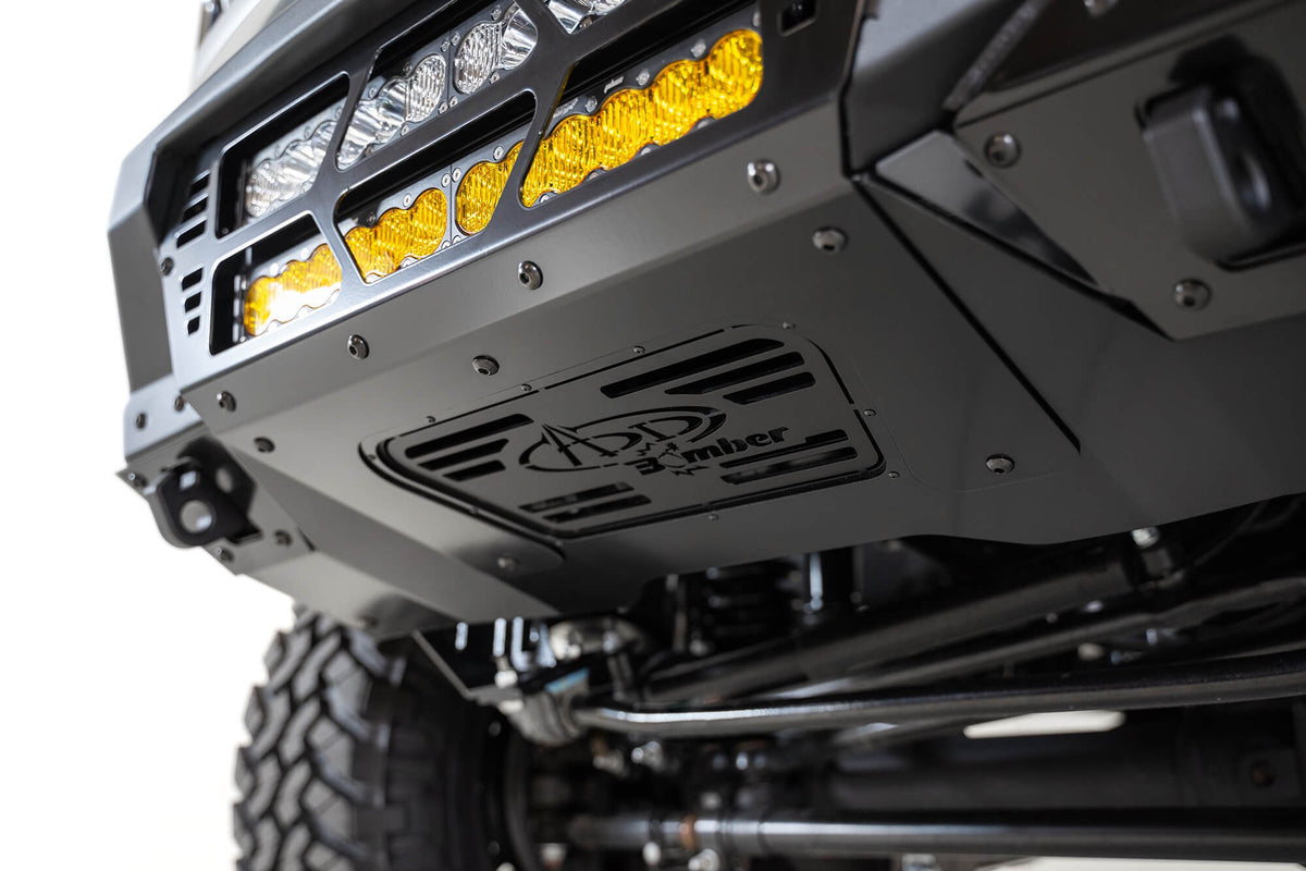 2017-2022 Ford Super Duty F-250 F-350 Bomber Front Bumper Mounts for dual 20 Inch Light Bars Addictive Desert Designs-4