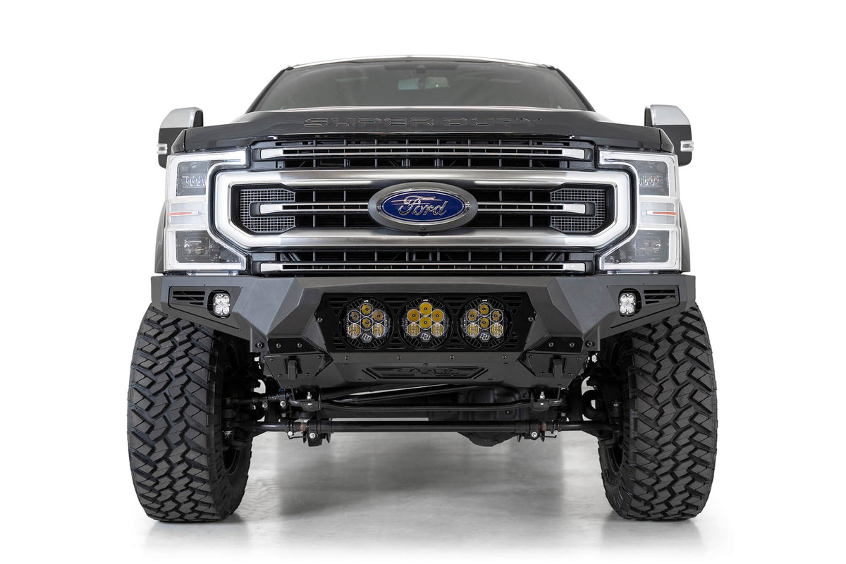 2017-2022 Ford Super Duty F-250 F-350 Bomber Front Bumper Mounts for 3 Baja LP6s Addictive Desert Designs-4
