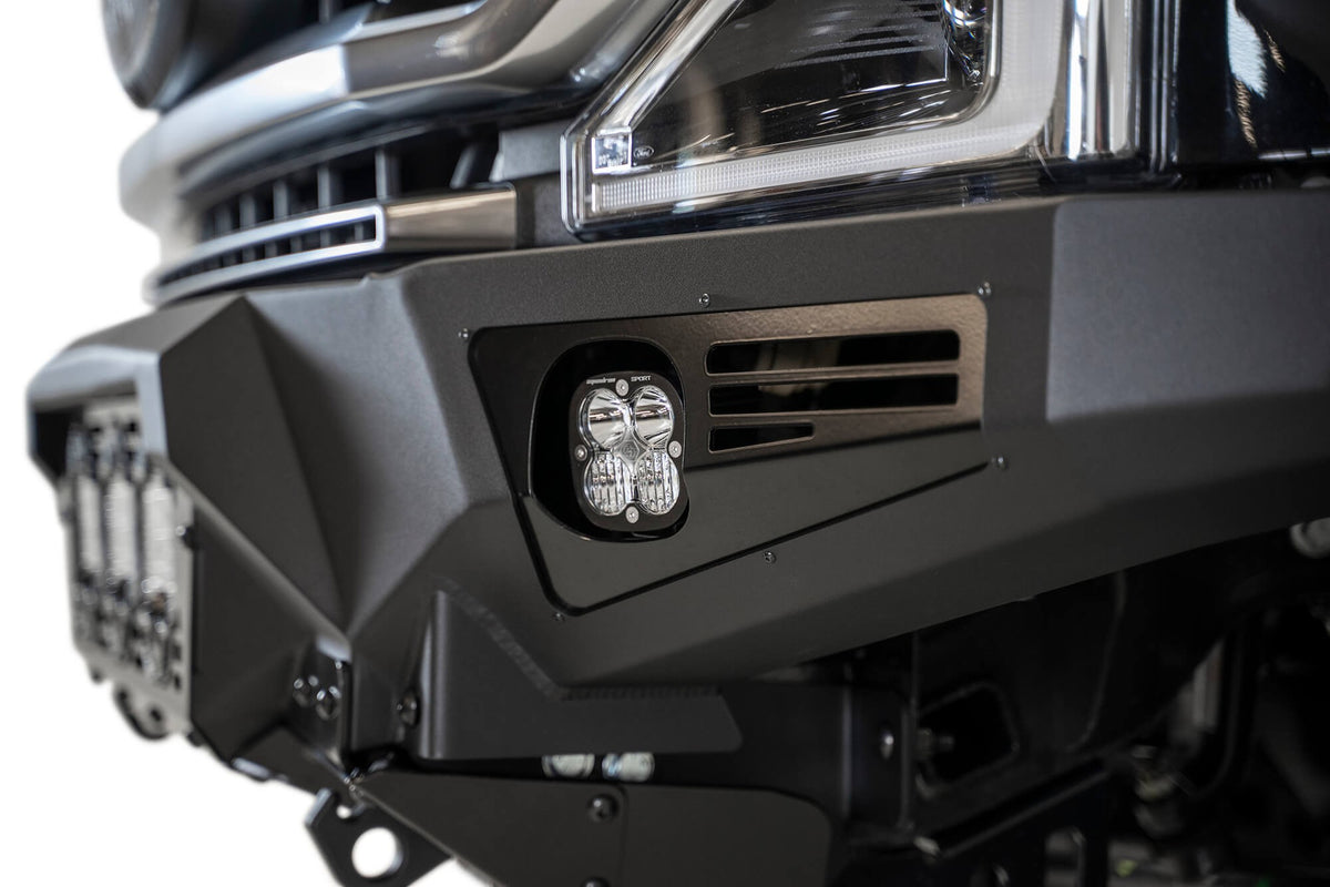 2017-2022 Ford Super Duty F-250 F-350 Bomber Front Bumper Mounts for 3 Baja LP6s Addictive Desert Designs-5