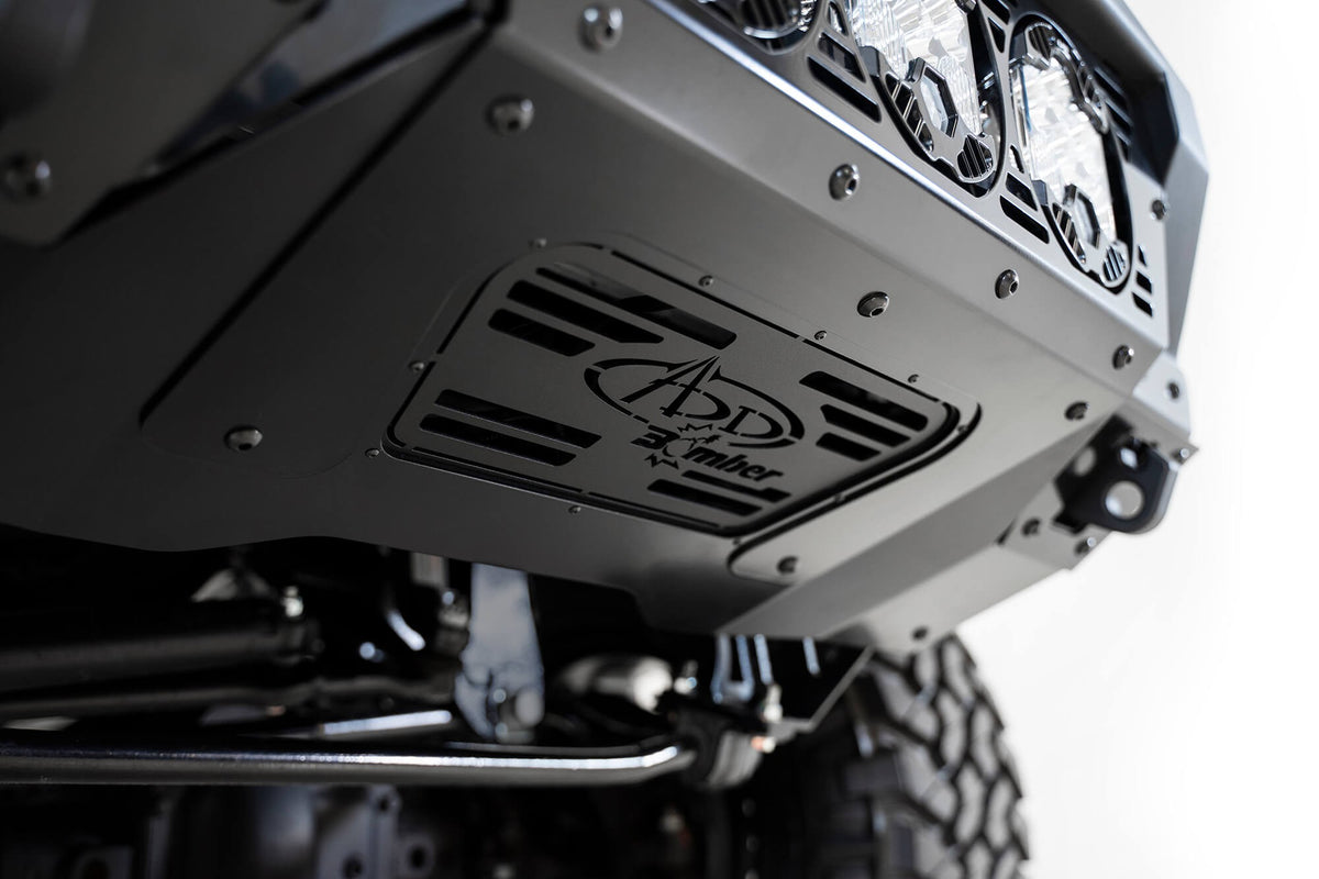 2017-2022 Ford Super Duty F-250 F-350 Bomber Front Bumper Mounts for 3 Baja LP6s Addictive Desert Designs-8
