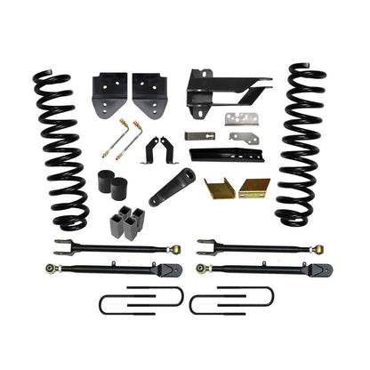 Lift Kit 6 Inch Lift Class II 4-Link System 17-19 Ford F-250 Super Duty Includes Front Coil Springs Track Bar/Radius Arm/Steering Stabilizer Relocation Brackets Rear Lift Blocks/U-Bolts Skyjacker
