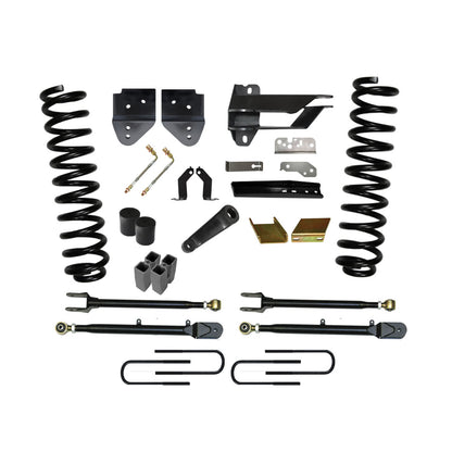 Lift Kit 6 Inch Lift Class II 4-Link System 17-19 Ford F-250 Super Duty Includes Front Coil Springs Track Bar/Radius Arm/Steering Stabilizer Relocation Brackets Rear Lift Blocks/U-Bolts Skyjacker