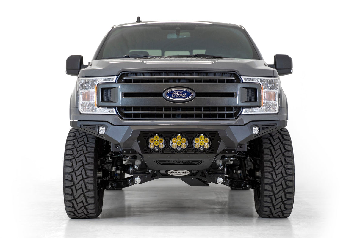 2018-2020 Ford F-150 Bomber Front Bumper Mounts for 3 Baja LP6 Round Lights Addictive Desert Designs